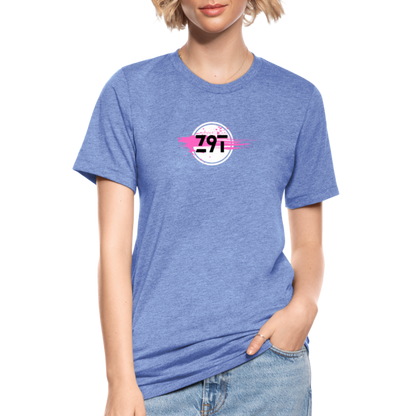 Z9T Unisex Tri-Blend T-Shirt by Bella & Canvas - heather blue