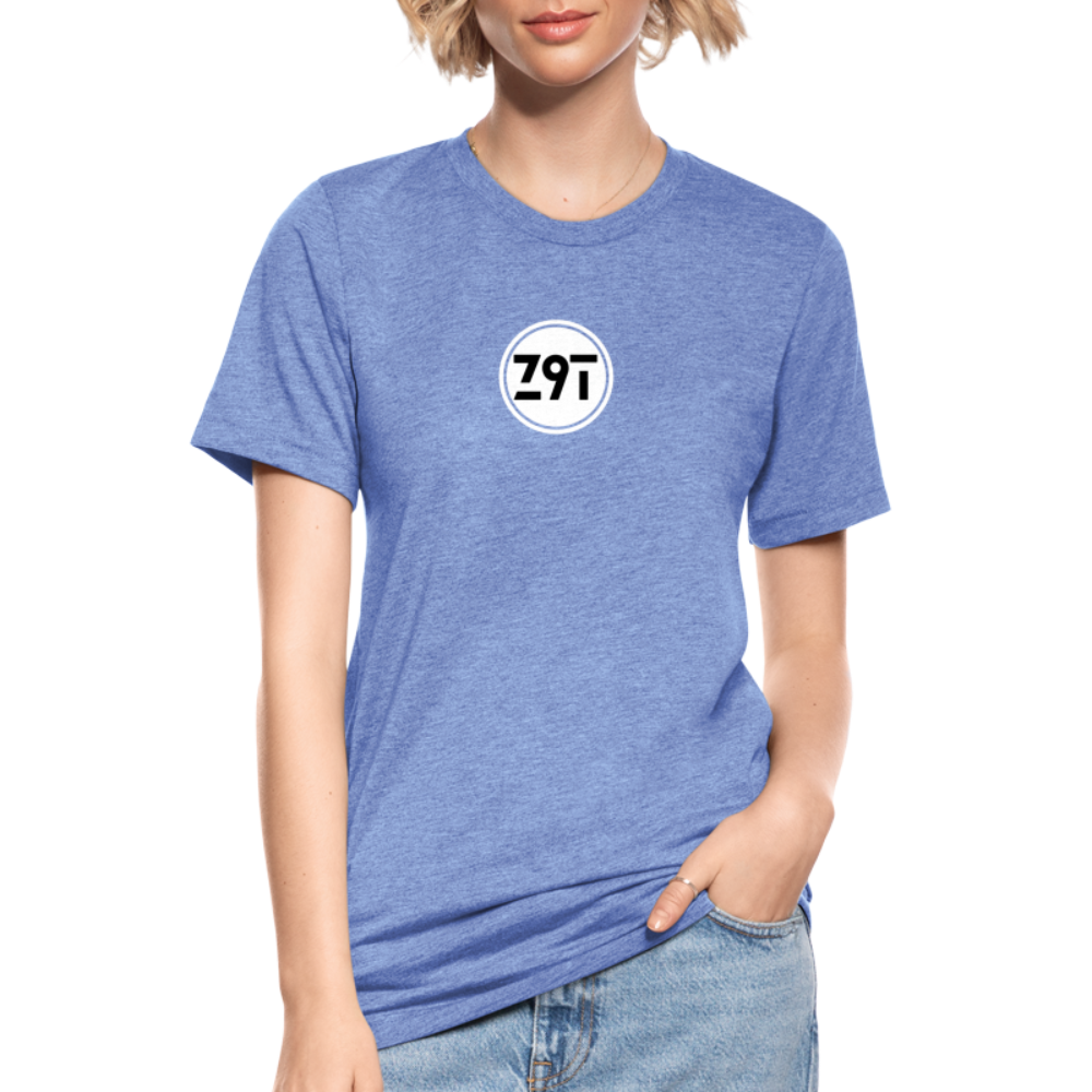 Z9T Unisex Tri-Blend T-Shirt by Bella & Canvas - heather blue