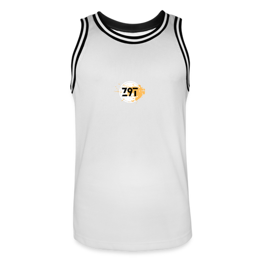 Men's Basketball Jersey - white/black