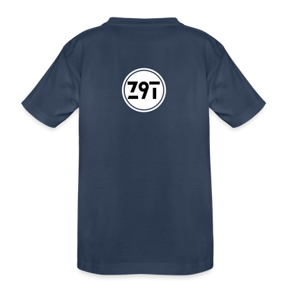 Z9T Toddler's Premium Organic Tee Rear Logo - navy