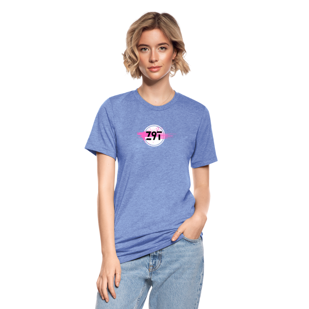 Z9T Unisex Tri-Blend T-Shirt by Bella & Canvas - heather blue