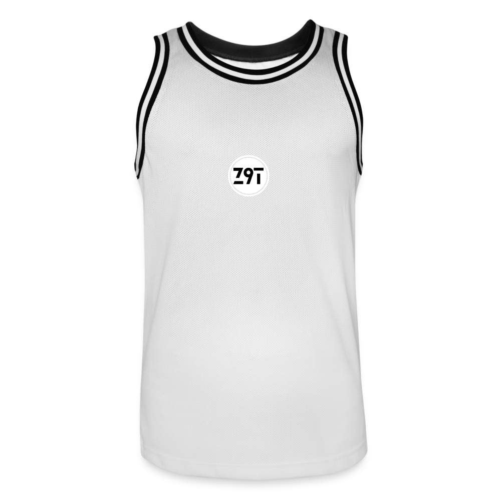 Men's Basketball Jersey - white/black