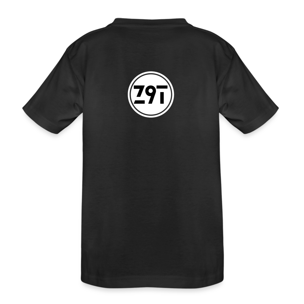 Z9T Toddler's Premium Organic Tee Rear Logo - black