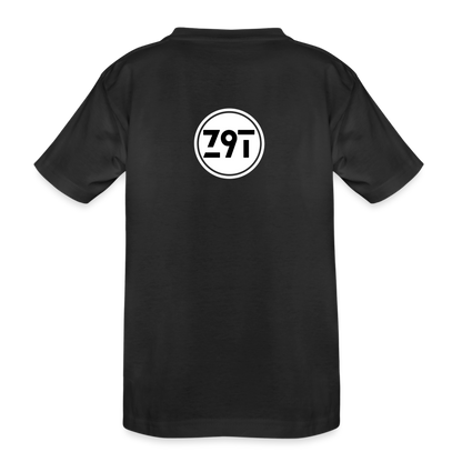 Z9T Toddler's Premium Organic Tee Rear Logo - black