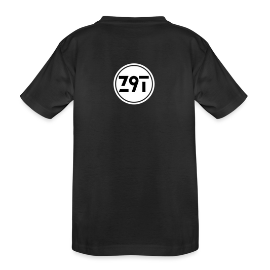 Z9T Toddler's Premium Organic Tee Rear Logo - black