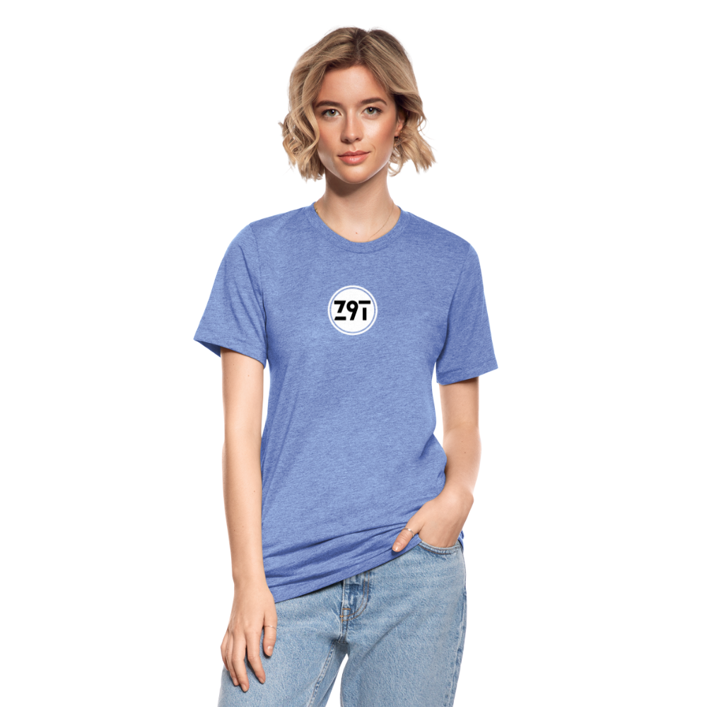 Z9T Unisex Tri-Blend T-Shirt by Bella & Canvas - heather blue