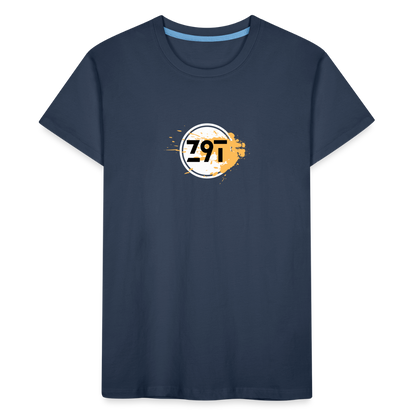 Z9T Toddler's Premium Organic Tee - navy