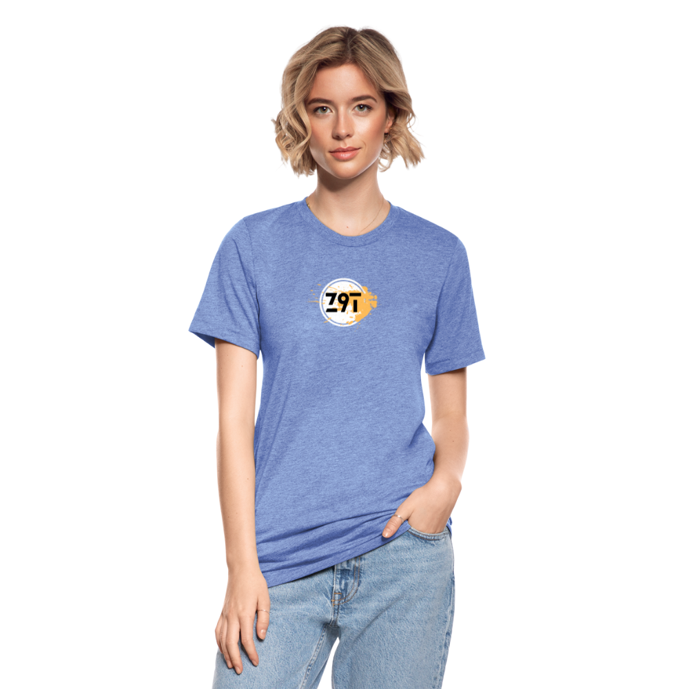 Z9T Unisex Tri-Blend T-Shirt by Bella & Canvas - heather blue